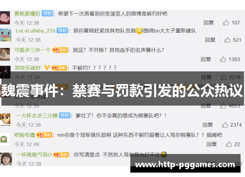 魏震事件：禁赛与罚款引发的公众热议